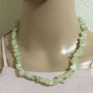 Like new semi-precious jade necklace